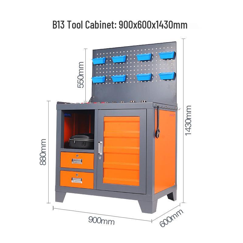 Industrial Heavy-Duty Workshop Tool Cabinet with Double Doors for Multi-Functional Tool Storage