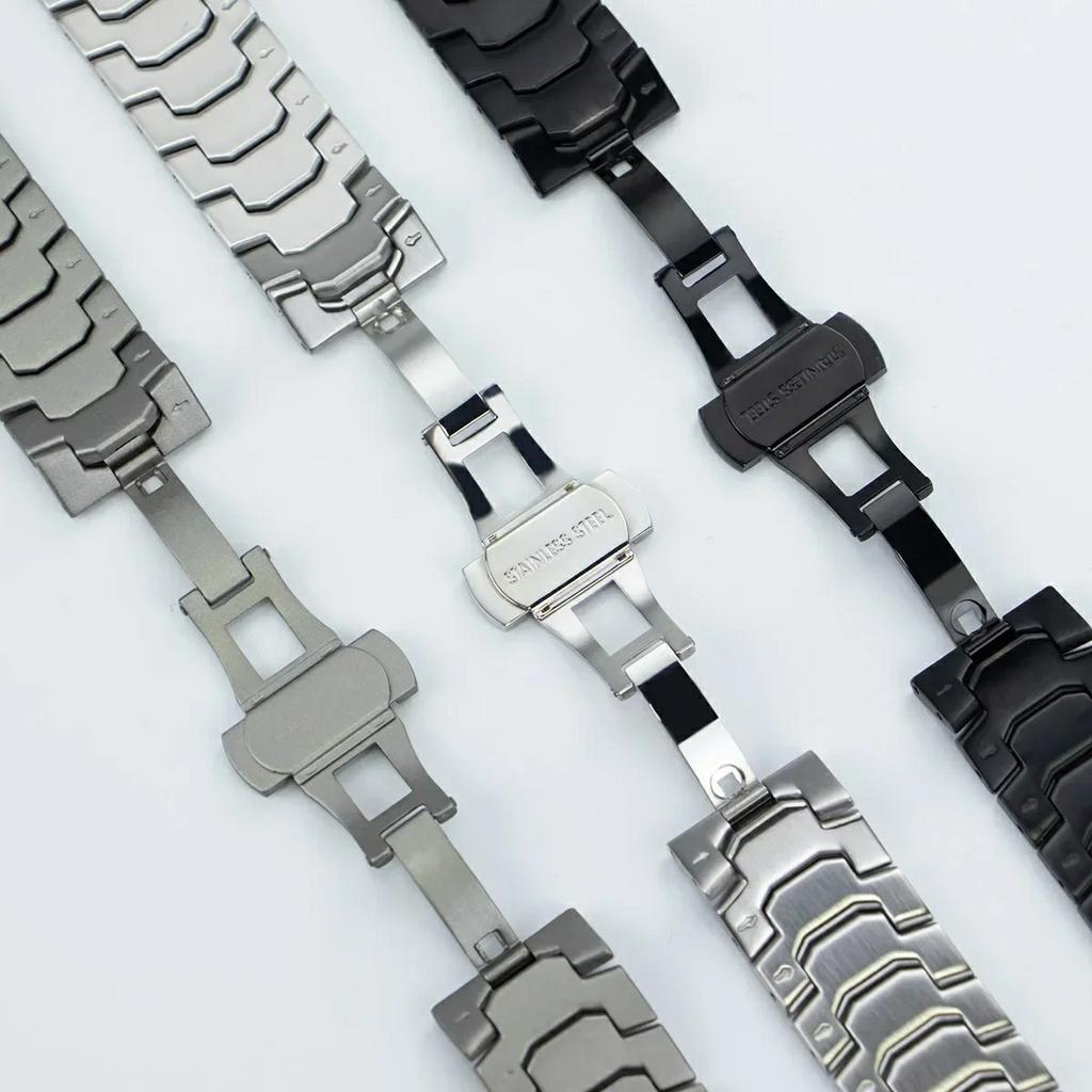 26mm Butterfly Buckle Strap for Garmin Fenix 8 51mm/Enduro 3/Enduro 2 Stainless Steel Watch Band