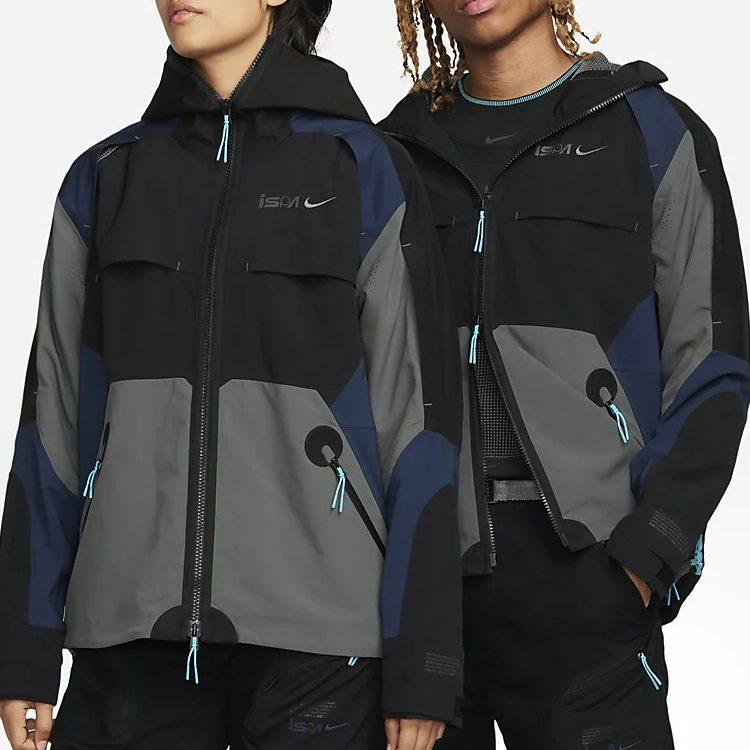 Nike Куртки ISPA Унисекс Черный С капюшоном Умеренный Другое FB2370-010