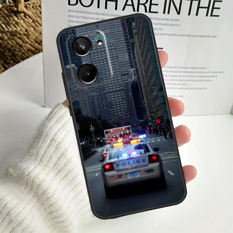 Чехол Police Car Для Realme 15 Pro 10 11 12 13 14 Pro Plus C67 C65 C63 C61 C55 C53 C51 C35 C71 C75 GT7