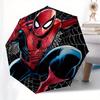 Spider-Man Web Slinger T-Shirt, Marvel Comics Shirt Umbrella, Cute Umbrella with Cute Design, Portable 3-Fold Compact Umbrella for Men & Women, Valent