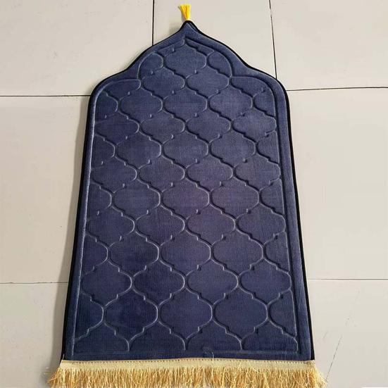 Islamic Prayer Rug Thickened Floor Mat Non-Slip Bottom Prayer Floor Mat for Kids Men Women Forehead Knees Ramadan Eid Gift