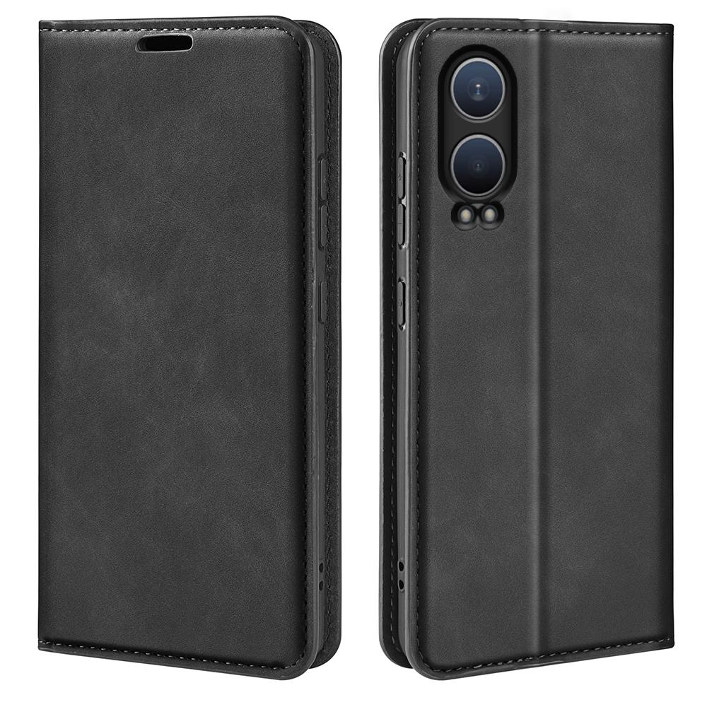 For OnePlus Nord CE4 Lite 5G/Oppo K12x 5G (China) Wallet Phone Case Skin-Touch Leather Flip Cover