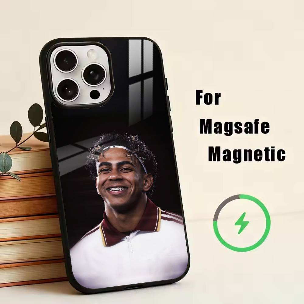 Чехол для телефона L-Lamine Y-Yamal для iPhone 17, 16, 15, 14, 13, 12, 11 Plus, Pro, Магнитный, для беспроводной зарядки Magsafe