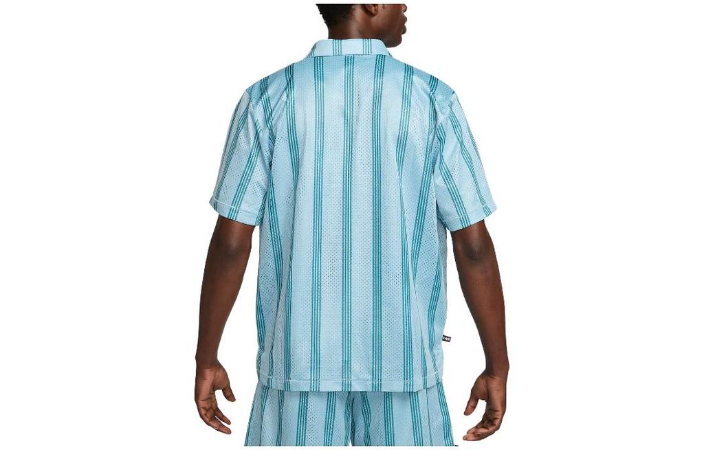 Nike Футболки Мужские Голубые Воротник-поло Умеренный Прямой крой DX0342-442