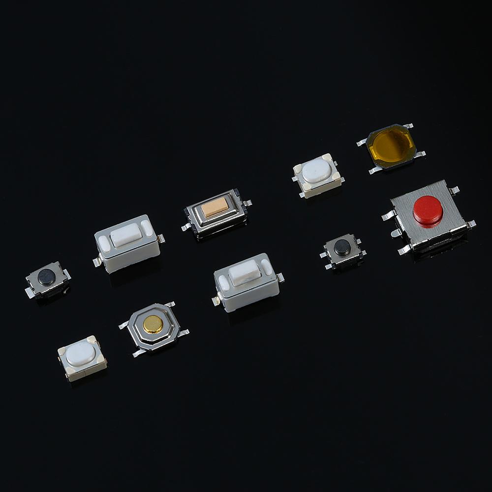 250pcs 10 Value Tactile Push Button Switch Micro Momentary Tact Assortment Kit with Clear Plastic Box Car Remote