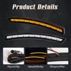 LED Side Marker For Honda CRV CR-V  2024 Car Wheel Arch Eyebrow Light Front Fender Driving Turn Signal White Yellow Blue 12V