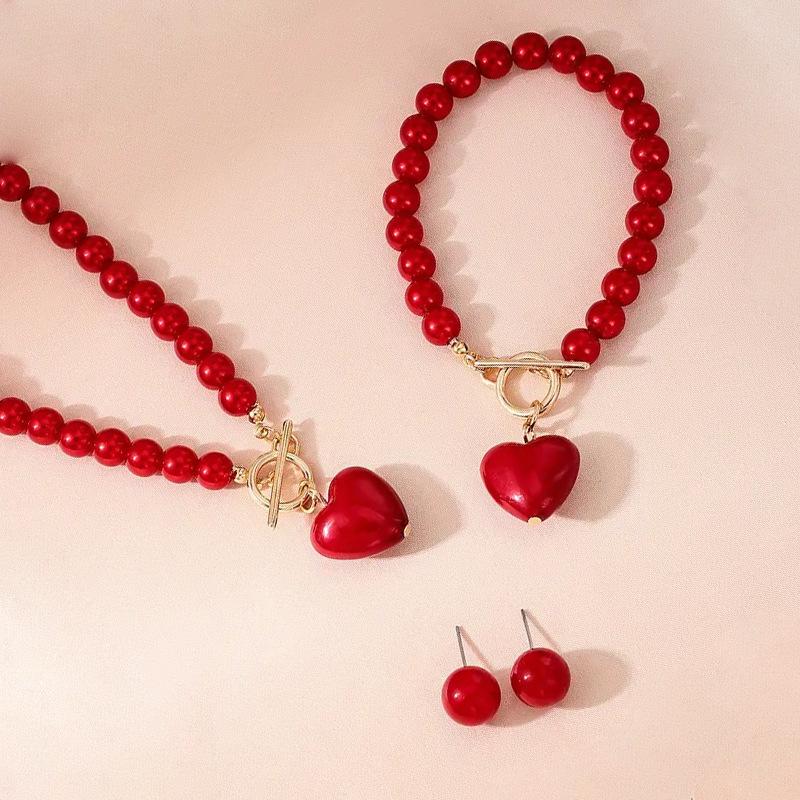 Модный комплект ювелирных изделий ожерелье браслет серьги для женщин дамы