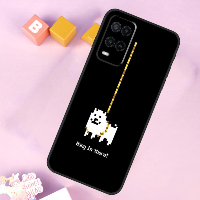 Чехол Undertale Раздражающий Пес для OPPO A17 A16 A15 A98 A78 A58 A54 A74 A94 A53S A57S A52 A72 A77 A5 A9 A53 A76 A96