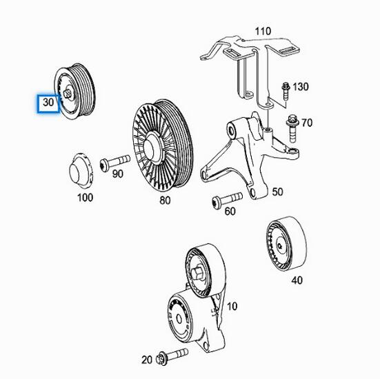 Направляющий ролик Benchi W157/W278 2782020519