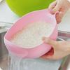 Multifunctional Plastic Rice and Vegetable Washing Basket with Handle
