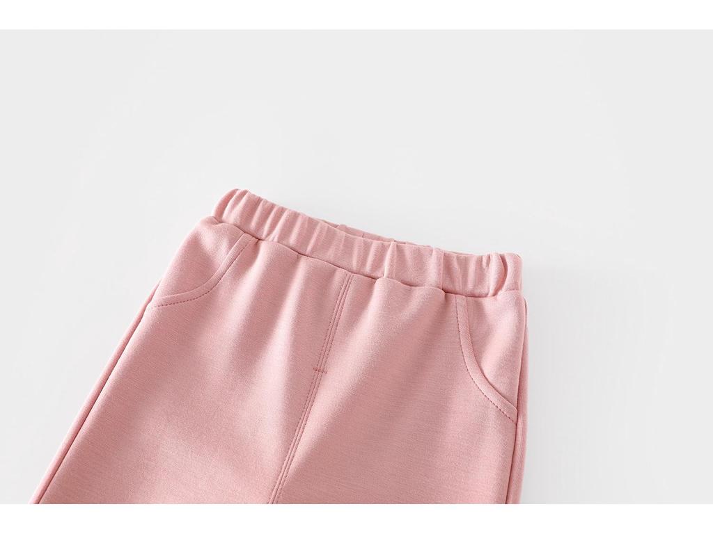 Осенние брюки-клеш для девочек в корейском стиле с дизайном в виде сердечек