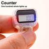 LED Electronic Decompression Hand Counter Mini Digital Display Luminous Counter Wearable Resettable Counter