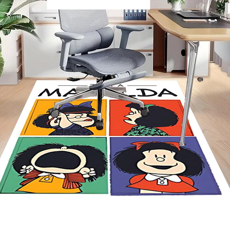 1pc Mafaldas Adventures Comics Carpet for Playroom Bedroom Living Room Sofa Home Decor,kids Game Area Rug Non-slip Floor Mat Y73029