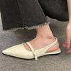 Flat Bottom Versatile Not Tired Foot Bag Head Sandals Fairy Shoes 2025 New Spring and Summer Pointed Temperament Niche Single Shoes