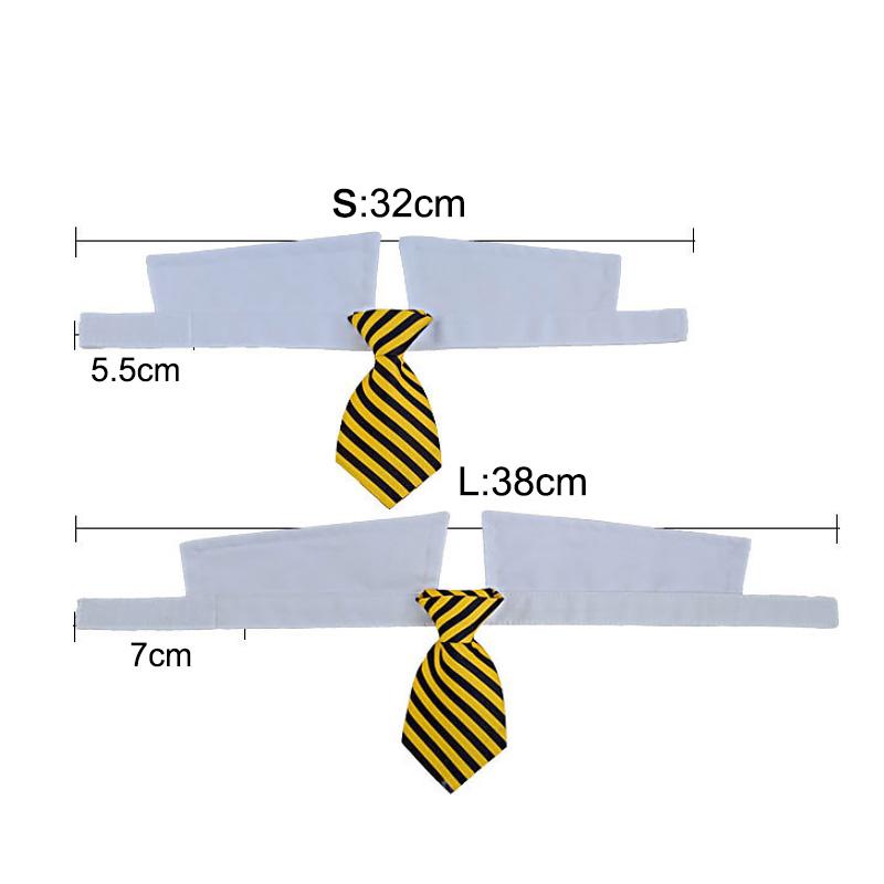 1 шт., формальный галстук-бабочка с воротником, галстук для домашних животных, товары для домашних животных, полосатый свадебный галстук для собак