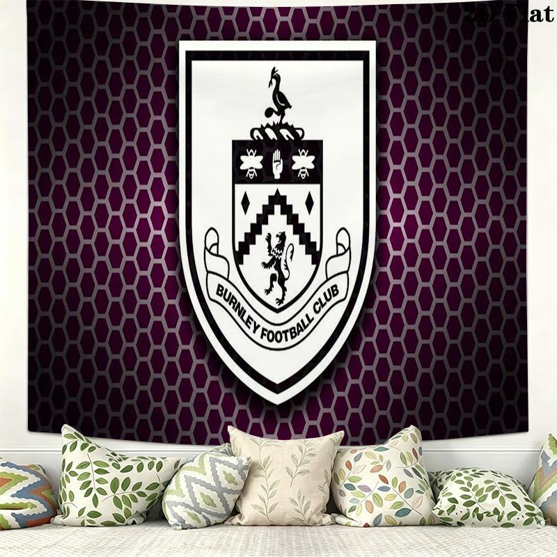 Burnley FC Wall Tapestry Aesthetic Wall Hanging Printed Fabric Blanket Decorative Tapestries for Bedroom Living Room Home Decor