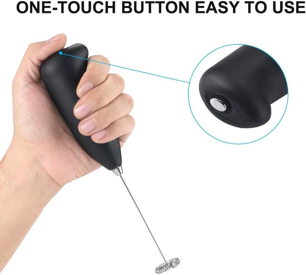 Mini Milk Frother Handheld Foam Maker for Lattes Whisk Coffee Cappuccino Matcha Hot Chocolate Egg Beater Drink Mixer