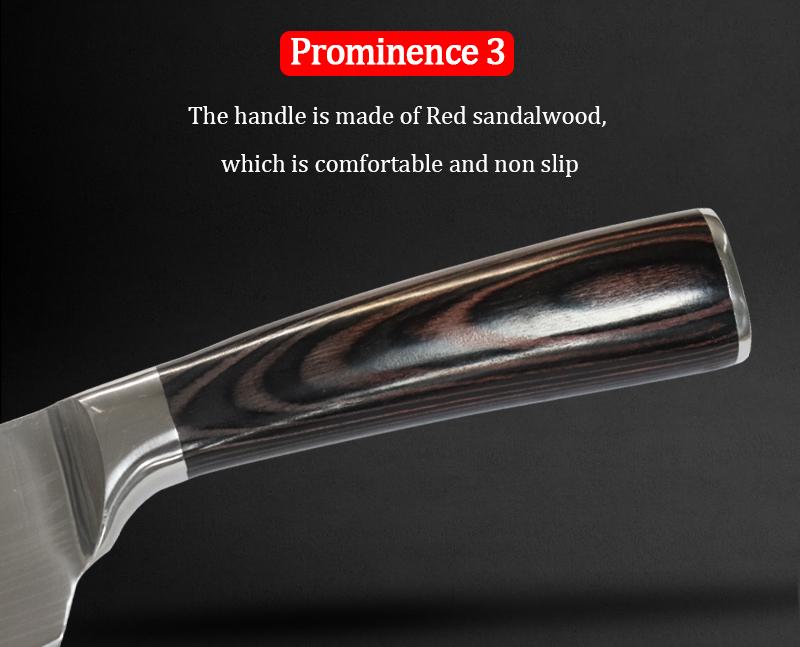 Women's Kitchen Knives - 5PCS Damascus Chef Knife Damascus Kitchen Knife Wood Handle Paring Utility Santoku Slicing Chef