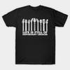 Asian Size Men Black Print T-shirt Life Is Full Of Important Choices Guitars No-Cut Heat Transfer Print Cotton Tshirt