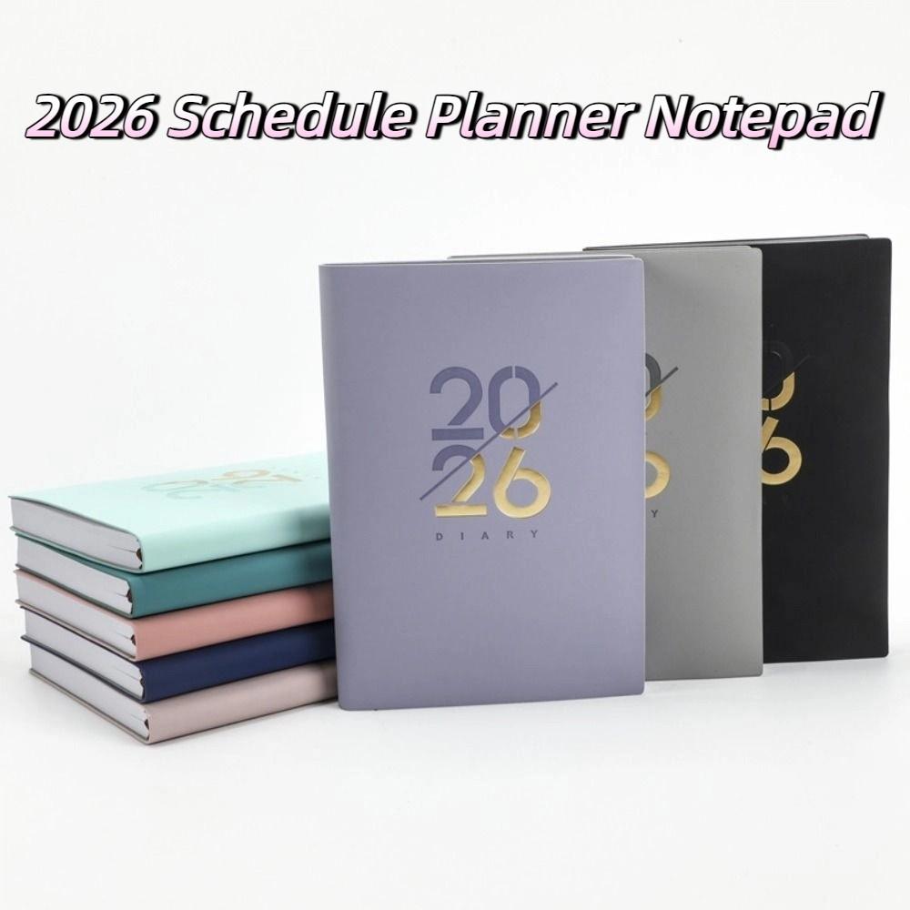Wear-resistant 2026 Schedule Planner Notepad 12 Months 365 Days Efficiency Notebook  School