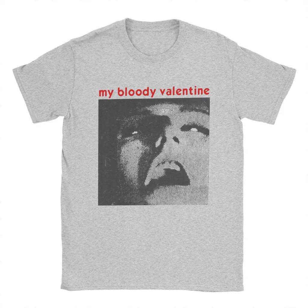 Футболки с надписью My Bloody Valentine Band для мужчин, хлопковая винтажная футболка с круглым вырезом, футболка с коротким рукавом, топы больших размеров