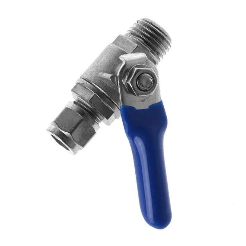 Water Purifier Reverse Osmosis Tee Inlet Ball Valve Set 1/2" BSP To 1/4" Tube