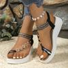 Fashion Women Platform Sandals Beach Casual Comfortable Roman Wedge Sandals Bohemian Style Anti-slip Flower Shoes Women Zapatos De Mujer