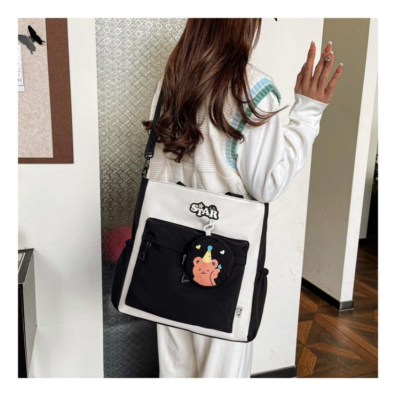 Сумка-мессенджер на одно плечо для репетиторства, большая вместимость для студентов на занятиях, сумка-тоут для поездок на работу, ручная сумка для репетиторства и домашних заданий, рюкзак с защитой от брызг