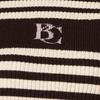 BCBG Полосатый вязаный топ с воротником-стойкой B3w9k305
