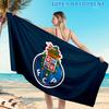1PC Fc Porto Crest Design Beach Towel, Microfiber Beach Towel, Perfect For Pool, Beach, Travel, Home Decor Beach Party Fan gifts