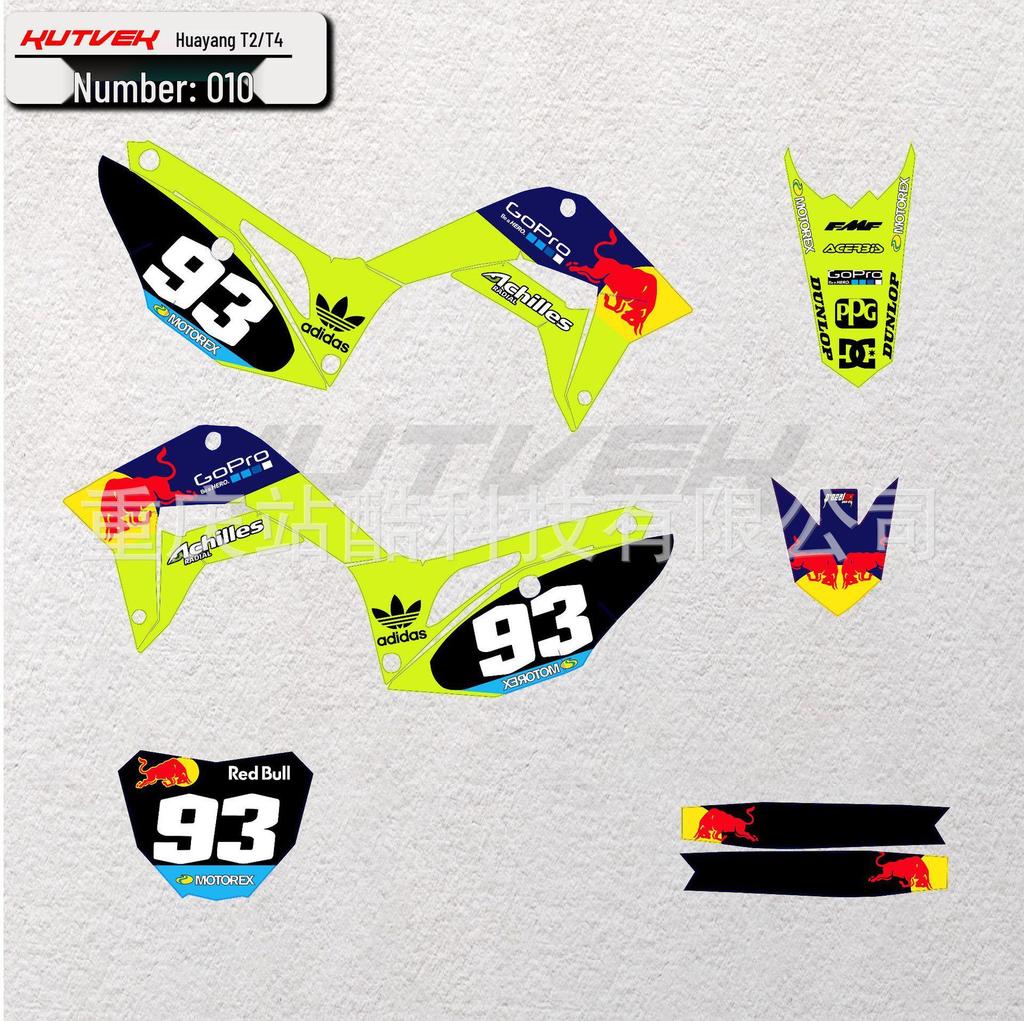 19-22 Наклейки для внедорожного мотоцикла Kayo Huayang T2T4: Прочные, Персонализированные Наклейки