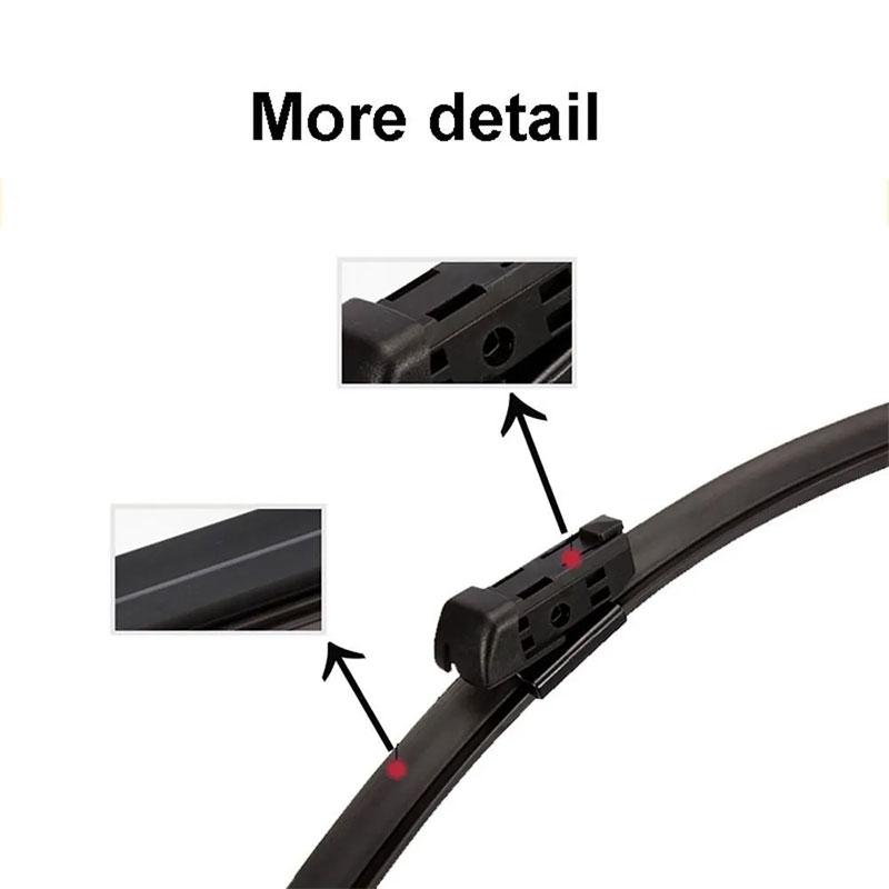 Push Button 16 Wiper Blades 650/450mm (26"+18") for Skoda Karoq, Superb & Volkswagen Golf VII/VIII