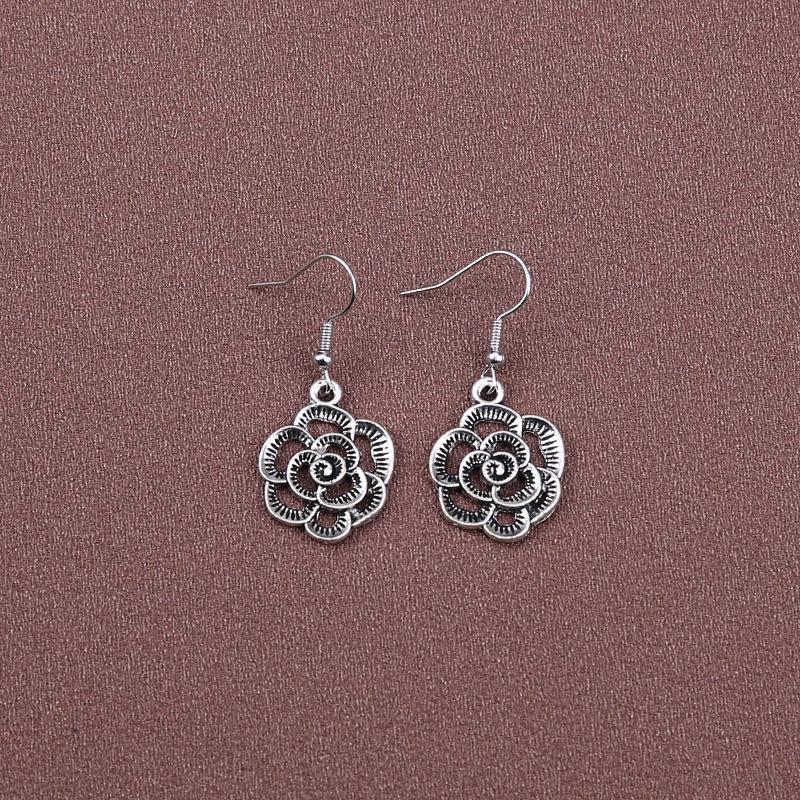 Серьги-кисточки в китайском дворцовом стиле в стиле ретро: Этнические тибетские серебряные украшения Ханфу