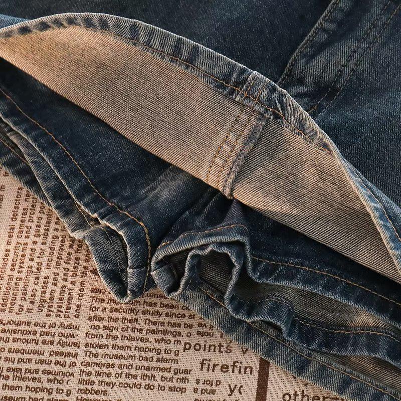 Женская джинсовая юбка миди А-силуэта с завышенной талией в стиле ретро, голубая - летний милый стройнящий дизайн