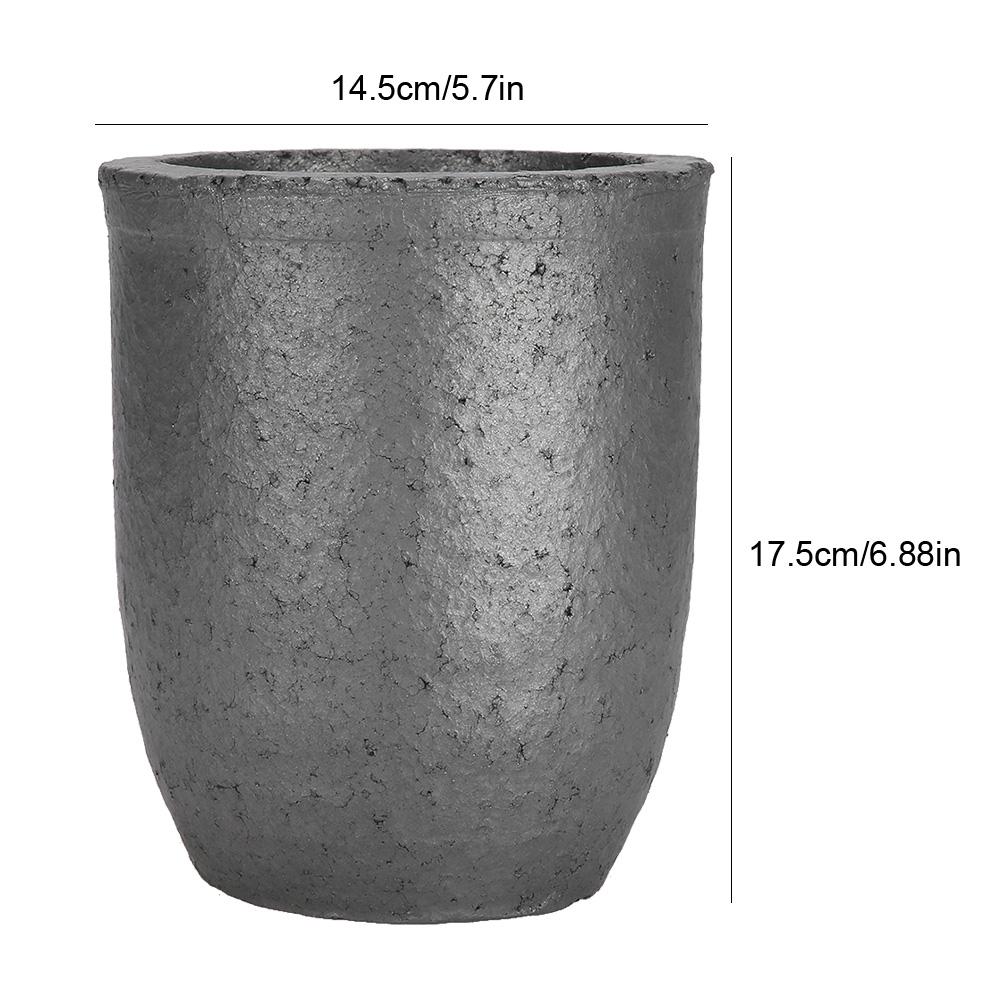 8Kg Cup Shape Silicon Carbide Graphite Furnace Casting Crucible Melting Tool