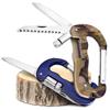 CMD Multifunctional Carabiner Set of Stainless Ideal for Emergency First and Mountaineering Blue 1 5-in-1 Multi-Tool 2, Foldable, Compact,
