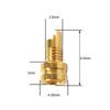 1/2Pcs Universal Pin Socket Female Socket Mmcx Pure Copper Gold Plated Built-In Hreaded Nut Holder Headphone Plug