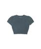 WITHOUT SUMMER Puff Raccoon Half Knit_Dusty Blue