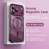 Роскошный прозрачный магнитный чехол для Magsafe для iPhone 18 17 Pro Max 18pro 17pro Coque Беспроводная зарядка Конфетная рамка Ударопрочный чехол