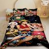 Anime One Piece Duvet Cover Luffy Cartoon Bedding Set Quilt Cover Twin King Size for Bedroom Decor Birthday Gifts