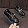 Girls' Leather Shoes 2025 Spring and Autumn New Fashion College British Style Children's Single Shoes Little Girl Flat Shoes