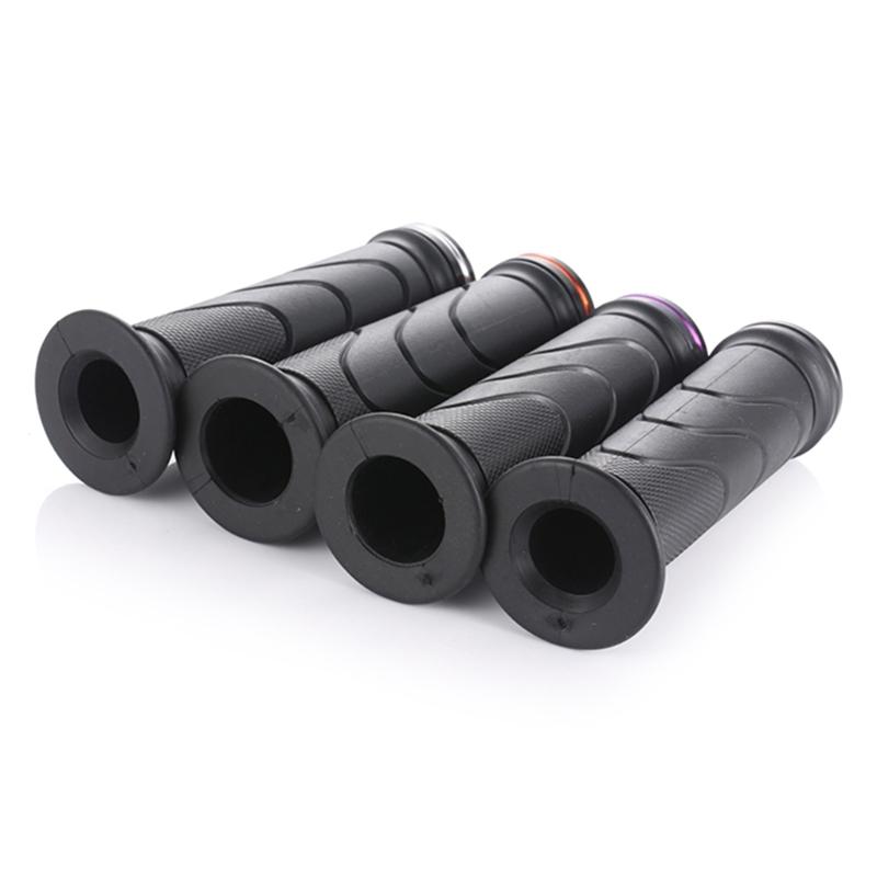 Universally Motorcycle Hand Grips Rubber End Thrusters Grip Handlebar Grips for Scooter Electric Bike Modification