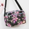 Casual Retro Nylon Shoulder Bag Multi Layered Floral Print Mother Handbag Women's Fashion Vintage Flower Crossbody Bags
