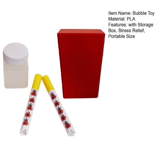 1 Набор Трубка для выдувания пузырей в виде травяной палочки с коробкой для хранения, раствор для пузырей, снятие стресса, палочка для выдувания пузырей, игрушка для малышей, мальчиков, девочек, палочка для создания пузырей