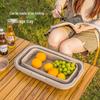 Изолированная складная корзина для пикника