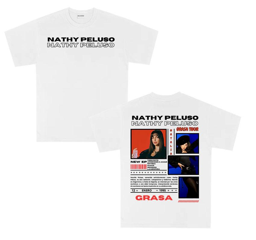 Singer Nathy Peluso Tour Album 2025 Graphic T Shirts Men Women Hip Hop Harajuku Fashion Cotton Short Sleeve T-shirt Streetwear