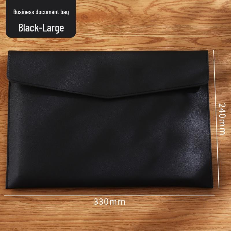 Double-Layer Magnetic Buckle Briefcase - Large Capacity, Multifunctional Office File Bag