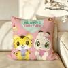 Character SShimajiro Cushion Cover Pillow Case Antidustmite Pillowcase Silky Short Plush Sofa Cushion Cover hot