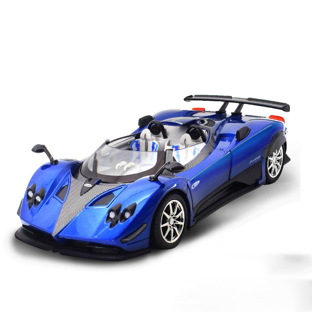 1:24 Pagani Huayra Dinastia Zonda Hp Сплав Модель Литье под давлением Спортивный автомобиль Игрушки Рулевое управление передним колесом Открывающиеся двери Украшения для автомобилей Подарки